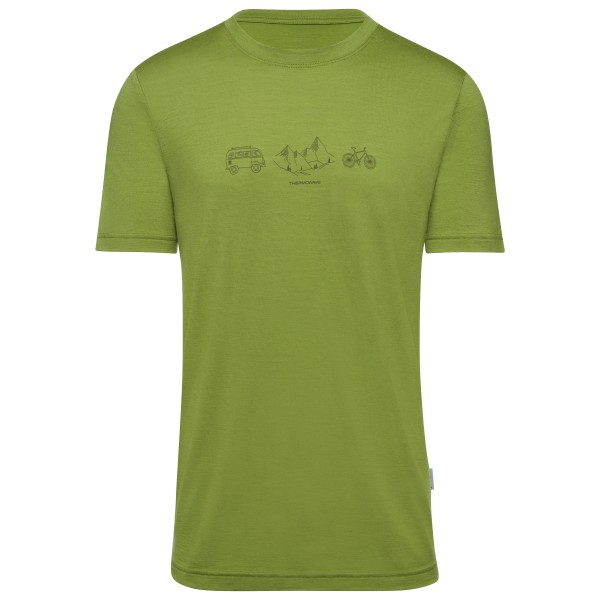 Thermowave - Merino Life T-Shirt Van Life - Merinoshirt Gr XXL oliv von Thermowave