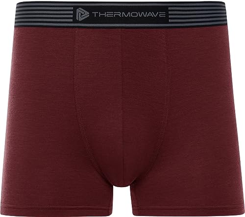 Thermowave Merino Life Unterwäsche Männer - Merino Wolle Boxershorts - Anti Geruch Sport Unterwäsche Männer - 160GSM Dehnbare Herrenunterwäsche Merinowolle, XL von Thermowave