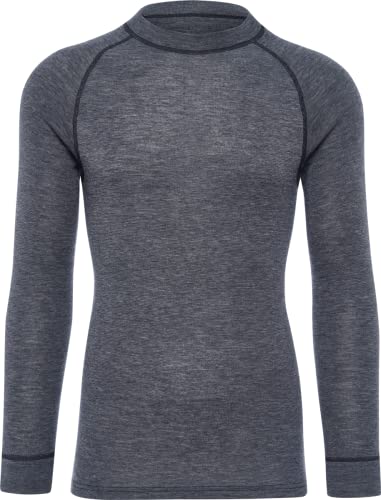 Thermowave Warm Active Merino Unterwäsche Herren mit Rundhalsausschnitt - Thermounterwäsche Herren - Merino Shirt Herren mit Feuchtigkeitstransport - 160 GSM Schnelltrocknende für hohe Intensität von Thermowave