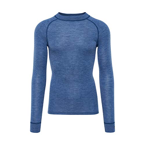 Thermowave Warm Active Merino Unterwäsche Herren mit Rundhalsausschnitt - Thermounterwäsche Herren - Merino Shirt Herren mit Feuchtigkeitstransport - 160 GSM Schnelltrocknende für hohe Intensität von Thermowave