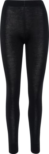 Thermowave Warm Merino Unterwäsche Damen Unterhosen - Thermounterwäsche Damen - Lange Winter Thermo Leggings - 100% Wolle 180 GSM Super Warme Feuchtigkeitstransportierende - Weiter Bund Schwarz L von Thermowave