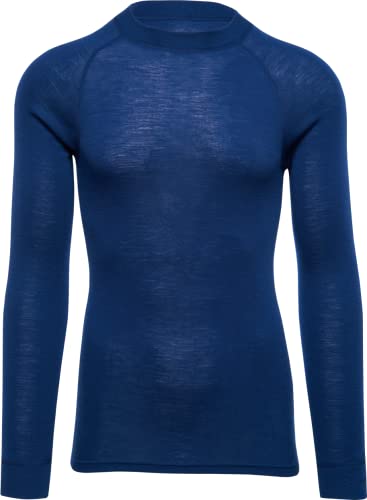 Thermowave Warm Merino Unterwäsche Herren - Thermounterwäsche Herren - Merino Shirt Herren mit Rundhalsausschnitt Super Warme mit Feuchtigkeitstransport 180 GSM Schnelltrocknende für Minimalisten von Thermowave