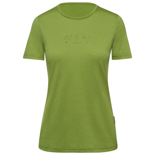 Thermowave - Women's Merino Life T-Shirt Van Life - Merinoshirt Gr L oliv/grün von Thermowave