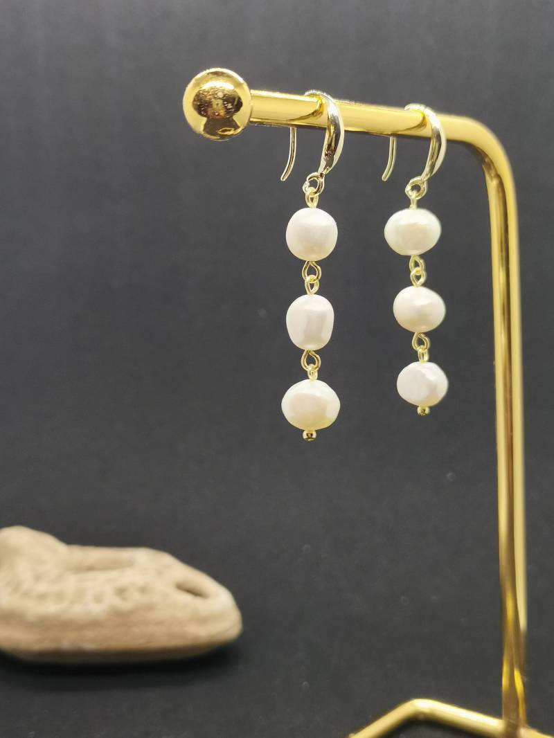 Perlen Ohrringe Antike Fayum Party Göttin von Thesauraria