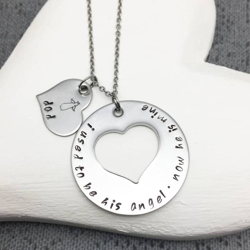 Handgestempelte Erinnerungshalskette Verlust Des Vaters, Personalisierter Erinnerungsschmuck Handgestempelte Erinnerungshalskette Verlust Des Vaters, Personalisierter Erinnerungsschmuck von ThetaJewellery