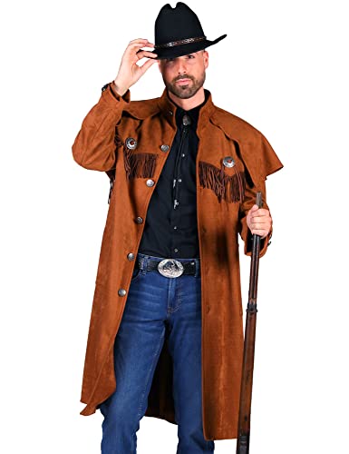 Thetru Cowboy Mantel für Herren Western Wild Wild West Verschiedene Größen (L) von Thetru