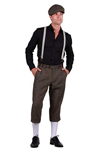 Thetru Herren Kostüm 20er Jahre Hose Karneval Fasching braun Gr. 46 von Thetru