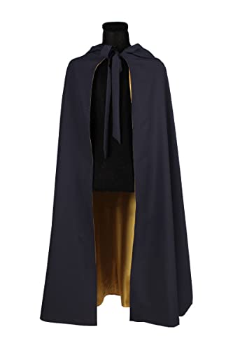 Thetru Herren Kostüm Nomade Mantel Umhang schwarz Gold Karneval Fasching von Thetru