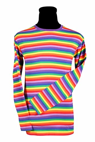 Thetru Ringelshirt Deluxe Regenbogen gestreift, Langarm Gr S von Thetru