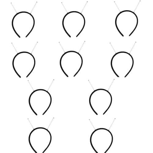 10 Stück einfarbiges Stirnband Auffälliges Haarband Haarband Schwarz Unsichtbares Haarband für Haarreifen Styling 10 Stück einfarbiges Stirnband Auffälliges Haarband Haarband Schwarz Unsichtbares Haarband für Haarreifen Styling von Thewasc