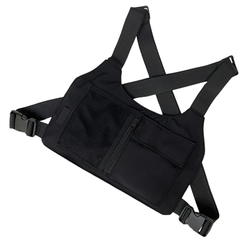 2. Outdoor-Sport-Brusttasche für Herren und Damen, wasserabweisend, Laufweste, Packung mit Handy-Halterung für Workouts und Reisen, Brusttasche für Männer und Frauen 2. Outdoor-Sport-Brusttasche für Herren und Damen, wasserabweisend, Laufweste, Packung mit Handy-Halterung für Workouts und Reisen, Brusttasche für Männer und Frauen von Thewasc