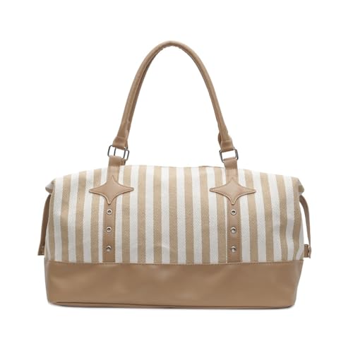 Auffällige übergroße Fitness-Tasche für Workouts und Wochenenden, verstärkte Griffe, atmungsaktive Schultertaschen, Turnbeutel, Einkaufstasche, khaki, Mass Beauty Auffällige übergroße Fitness-Tasche für Workouts und Wochenenden, verstärkte Griffe, atmungsaktive Schultertaschen, Turnbeutel, Einkaufstasche, khaki, Mass Beauty von Thewasc