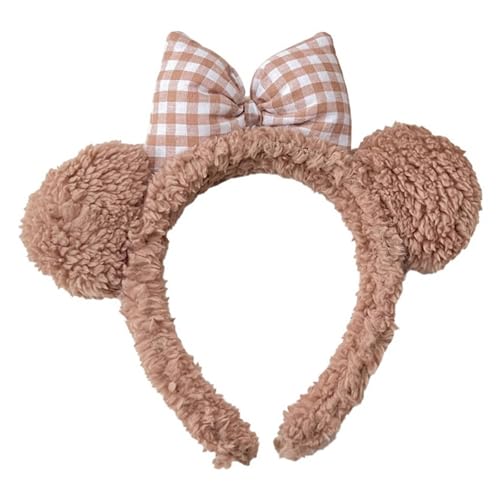Auffälliges Haarband mit Schleifen-Design, Plüsch, modische Kopfbedeckung, geeignet für Trendsetter und Party-Enthusiasten von Thewasc