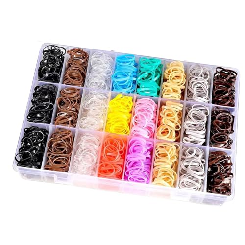 Bunte Kleine Haarkautschukbänder Mit Und Haarstyling Accessoires Elastische Haarbänder Für Mädchen Und Kinder von Thewasc
