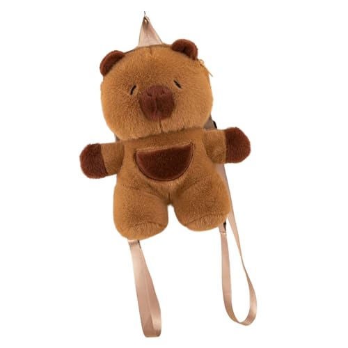 Cartoon Animal Backpack Süße Puppen Aufbewahrungstasche Ästhetischer Rucksack Reisetasche Plüsch Für Mädchen Frau Japanische Stile Reisen Schöne Puppen Cartoon Capybara von Thewasc