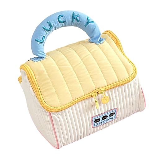 Cartoon Cottage Styles Große Kapazitäts Make Up Tasche Für Frauen Und Studenten Die Kosmetik Für Reisen Und Tägliche Pendelpendel Mädchen Eitelkeit von Thewasc