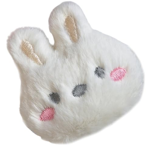 Cartoon Plüsch Kaninchen Brosche Weiche Und Komfortable Kleiderabzeichen Für Kinder Und Erwachsene Mode Rucksack Accessoire von Thewasc
