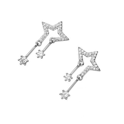 Charm-Stern-Ohrstecker, einzigartiger Cartoon-Schmuck, Stern-Ohrringe, Legierung, Textur, Geschenk für Frauen und Mädchen, Ohrschmuck von Thewasc