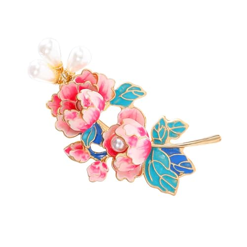 Elegante Pfingstrosenblumenbrosch Stecknadel Für Frauen Mit Emaillierten Und Perlen Verzierungen Schmuckzubehör Für Bankett Oder Party Stilvolle Hutdekoration Elegante Pfingstrosenblumenbrosch Stecknadel Für Frauen Mit Emaillierten Und Perlen Verzierungen Schmuckzubehör Für Bankett Oder Party Stilvolle Hutdekoration von Thewasc