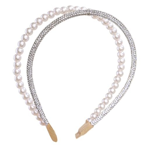 Elegantes Perlen-Stirnband für Damen, Haarzubehör, Cosplay, Stirnband, Party-Kopfbedeckung für Abschlussball, Event und den täglichen Gebrauch von Thewasc