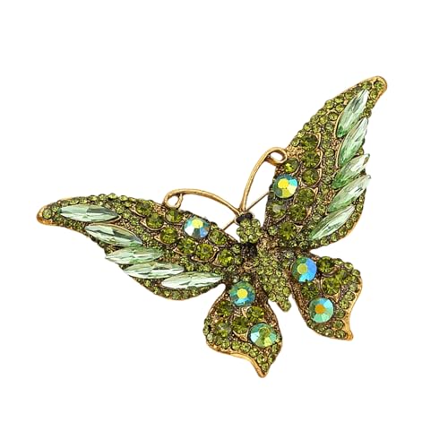 Emaillierte Schmetterlings-Schmuck-Legierung, anspruchsvolle Designs für Partys oder lässiges Styling, elegante Brosche aus Legierung, Einheitsgröße, Wie beschrieben von Thewasc