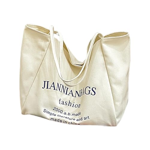 Großkapazität Handtasche Für Frauen Mädchen Koreanische Styles Umhängetasche Achselhöhlen Achselbeutel Mode Canvas Achselhändler Frauen Achsel Achselhöhle Schulter Top Leinwand Pendeln von Thewasc