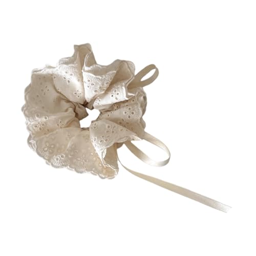 Haargummis mit Spitzenkrempe für Damen, mit verstellbarem Kordelzug-Design für starken sicheren Halt und verschiedene Frisuren von Thewasc