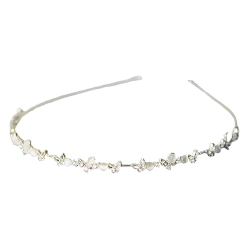 Haarreif für Mädchen mit Schmetterling und Perlen, modisches Haarzubehör für Brautaccessoires oder Kommunionsveranstaltungen von Thewasc