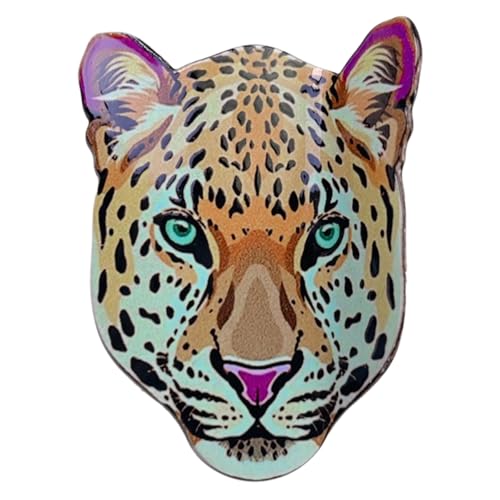 Haarspange mit Gepardenmuster, Acryl, stilvolle Haarnadel, modische Haarspange für stilvolle Frauen von Thewasc