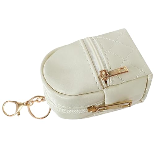Kleiner Rucksack, Schlüsselanhänger, Kosmetik-Aufbewahrungstasche für Damen, Lippenstift-Halter, Reise-Make-up-Organizer, elegante Farbe, Make-up-Organizer, beige, Einheitsgröße Kleiner Rucksack, Schlüsselanhänger, Kosmetik-Aufbewahrungstasche für Damen, Lippenstift-Halter, Reise-Make-up-Organizer, elegante Farbe, Make-up-Organizer, beige, Einheitsgröße von Thewasc