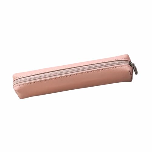 Kleines Leder-Federmäppchen, wasserabweisend, leicht, Stifteetui, Reißverschluss, Stiftetasche, Make-up-Tasche für Büro, Schule, Reisen, einfacher Stifthalter, a Kleines Leder-Federmäppchen, wasserabweisend, leicht, Stifteetui, Reißverschluss, Stiftetasche, Make-up-Tasche für Büro, Schule, Reisen, einfacher Stifthalter, a von Thewasc