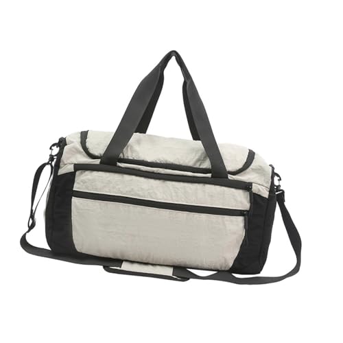 Leichter, wasserabweisender Turnbeutel für Geschäftsreisen, kompakte Schulter mit mehreren belüfteten Fächern, wasserabweisend, Sport, beige, Mass Beauty Leichter, wasserabweisender Turnbeutel für Geschäftsreisen, kompakte Schulter mit mehreren belüfteten Fächern, wasserabweisend, Sport, beige, Mass Beauty von Thewasc