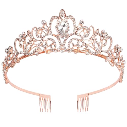 Modekronen Für Weibliche Tiaras Mit Funkelnden Strasssteinen Und Kammdekoration Für Hochzeiten Hochzeiten Und Besonderes Event Elegantes Legierungsstirnband von Thewasc