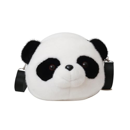Niedliche Panda-Tasche, Kuriertasche, große Kapazität, Crossbody-Tasche für Mädchen, Kinder, Teenager, lässig, trendig, Handy-Damen-Crossbody, Schwarz , One Size von Thewasc