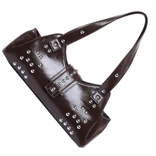PU Leder Achselhöhlen Tasche Punk Rock Styles Umhängetaschen Unterarm Geldbeutel Handtasche Mit Geräumigem Innenraum Für Verschiedene Anlässe Kühle Handtasche von Thewasc