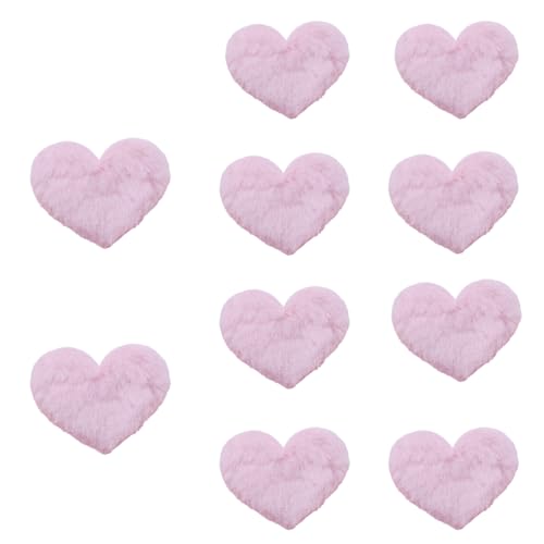 Plüsch-Herz-Applikationen für Haarspangen, handgefertigt, trendig, Cartoon-Haarschmuck, dekorative Haarspangen von Thewasc