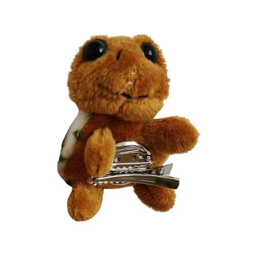 Populäres Plüsch-Schildkröten-Haarband für Erwachsene und Mädchen, Cartoon-Brosche, schöne Haargummis, Schildkröte, Pferdeschwanz-Halter von Thewasc