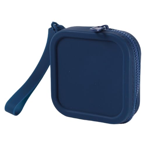 Silicon Square Geldbörse Kopfhörerbeutel Münzbeutel Brieftasche Tragbarer Make Up Beutel Für Reise Und Außenbeutel Mit Kompaktem Tragetasche von Thewasc