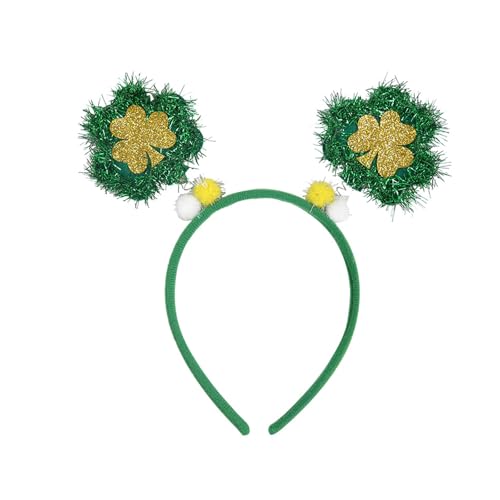 StPatricks Haarband für Erwachsene und Kinder, alle Altersgruppen, rutschfestes Kleeblatt-Stirnband, glitzernde Kleeblatt-Haarreifen für Partys StPatricks Haarband für Erwachsene und Kinder, alle Altersgruppen, rutschfestes Kleeblatt-Stirnband, glitzernde Kleeblatt-Haarreifen für Partys von Thewasc