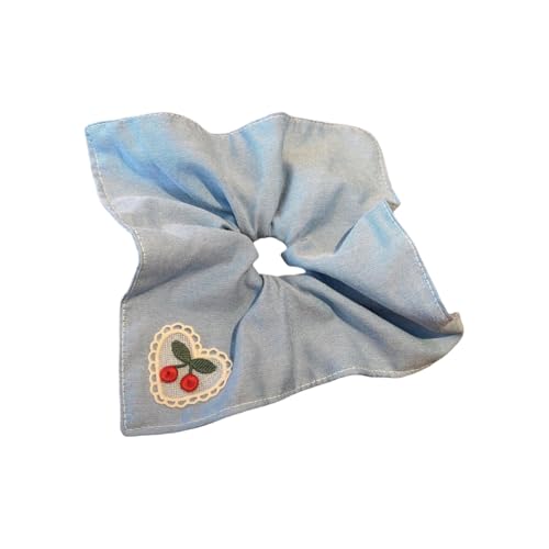 Stilvolle Haargummis für Damen mit blauen Kirschen Dekoration für einen anspruchsvollen Look von Thewasc