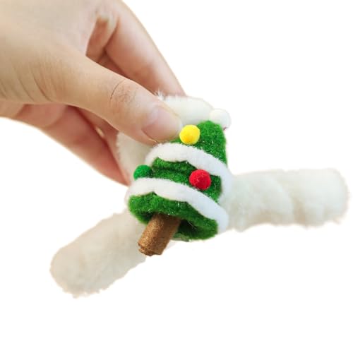 Süße Mädchen Die Foto Pferdeschwanzhaarklaue Mit Weihnachtsbaum/Schneeflocke/Bowknothaar Auf Teenags Pferdeschwanz Klauenclip Für Frauen Dicker Dicker Anti Schlupf Clip Dünn/dicker PVC von Thewasc
