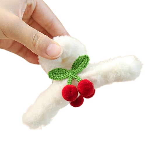 Süße Mädchen Die Foto Pferdeschwanzhaarklaue Mit Weihnachtsbaum/Schneeflocke/Bowknothaar Auf Teenags Pferdeschwanz Klauenclip Für Frauen Dicker Dicker Anti Schlupf Clip Dünn/dicker PVC von Thewasc