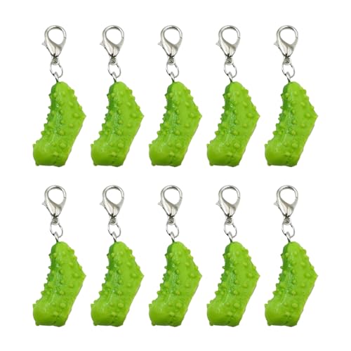 Thewasc 10 Stück Mehrzweck-Schlüsselanhänger mit Gurken-Motiv, verleiht Ihren Schlüsseln oder Handtaschen Persönlichkeit Thewasc 10 Stück Mehrzweck-Schlüsselanhänger mit Gurken-Motiv, verleiht Ihren Schlüsseln oder Handtaschen Persönlichkeit von Thewasc