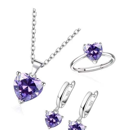 Thewasc 3-teiliges elegantes herzförmiges Zirkonia-Schmuck-Set, Halskette, Ohrringe, Ringe, leichtes Zubehör für Frauen, Zirkonia, Herz-Halskette, Ohrringe, Bündel, Einheitsgröße, Wie beschrieben, Wie Thewasc 3-teiliges elegantes herzförmiges Zirkonia-Schmuck-Set, Halskette, Ohrringe, Ringe, leichtes Zubehör für Frauen, Zirkonia, Herz-Halskette, Ohrringe, Bündel, Einheitsgröße, Wie beschrieben, Wie von Thewasc