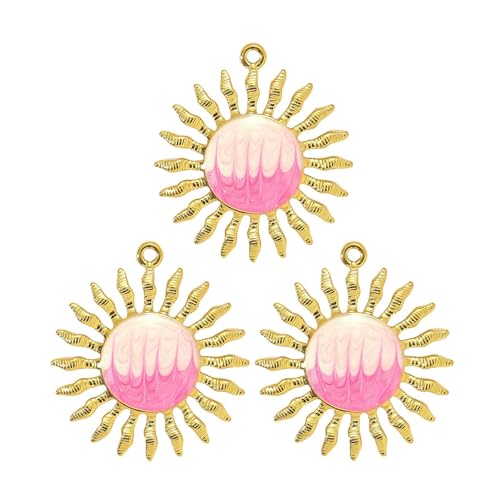 Thewasc 3pcs Edelstahl Starfefische Sonnenblumen Schildkröten Sonnencharme Anhänger Für Frauen Halskette Schmuckzubehör Europäische Stil Ozean Themen Schmuckanhschaft Zauber von Thewasc