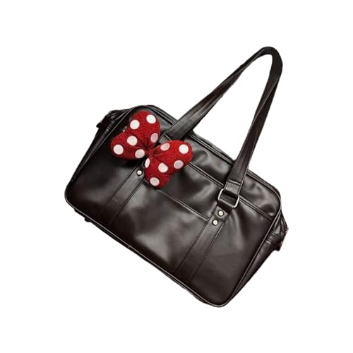 Thewasc Bequeme Umhängetasche in Tokio inspiriertem Design mit geräumigem Innenfutter aus PU-Leder und organisatorischer Aufbewahrungstasche, Schwarz , One Size Thewasc Bequeme Umhängetasche in Tokio inspiriertem Design mit geräumigem Innenfutter aus PU-Leder und organisatorischer Aufbewahrungstasche, Schwarz , One Size von Thewasc