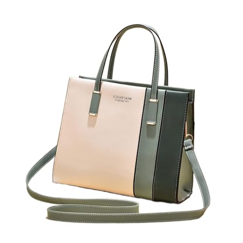 Thewasc Damen-Umhängetasche, Schultertasche, Handtasche, PU-Leder, Umhängetasche, Cross-Body, für Damen, große Kapazität, Geldbörse für Damen, trendiges Reisen, grün, One Size Thewasc Damen-Umhängetasche, Schultertasche, Handtasche, PU-Leder, Umhängetasche, Cross-Body, für Damen, große Kapazität, Geldbörse für Damen, trendiges Reisen, grün, One Size von Thewasc