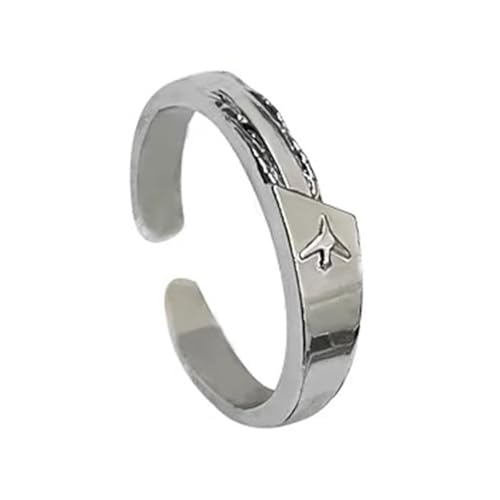 Thewasc Einzigartige Metallringe, moderner Unisex-Paar-Schmuck, modische Legierung, Textur, geeignet für Männer und Frauen, einzigartiges Flugzeug, Einheitsgröße, Wie beschrieben, Wie beschrieben Thewasc Einzigartige Metallringe, moderner Unisex-Paar-Schmuck, modische Legierung, Textur, geeignet für Männer und Frauen, einzigartiges Flugzeug, Einheitsgröße, Wie beschrieben, Wie beschrieben von Thewasc