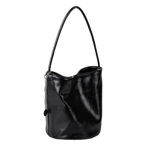 Thewasc Elegante Umhängetasche Mit Retro Design PU Leder Eimer Taschen Arbeit Handtasche Die Sowohl Funktionalität Als Auch Mode PU Lederhandtasche Bietet von Thewasc