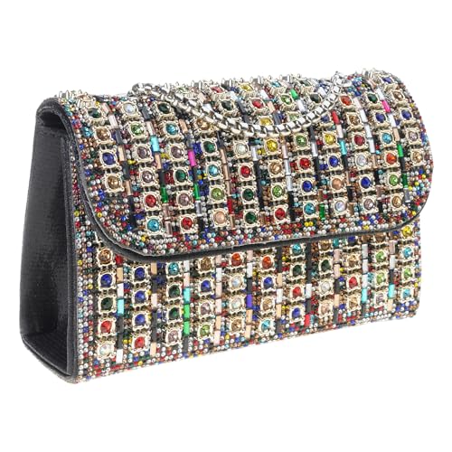 Thewasc Frauen Abendklammerungen Geldbörsen Strassbeutel Handtasche Kette Crossbody Schulter Trendy Unterarmgeschenke Kette Crossbody Umhängetasche von Thewasc